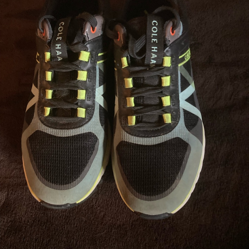 Cole Haan Black and Orange Athletic Shoes
